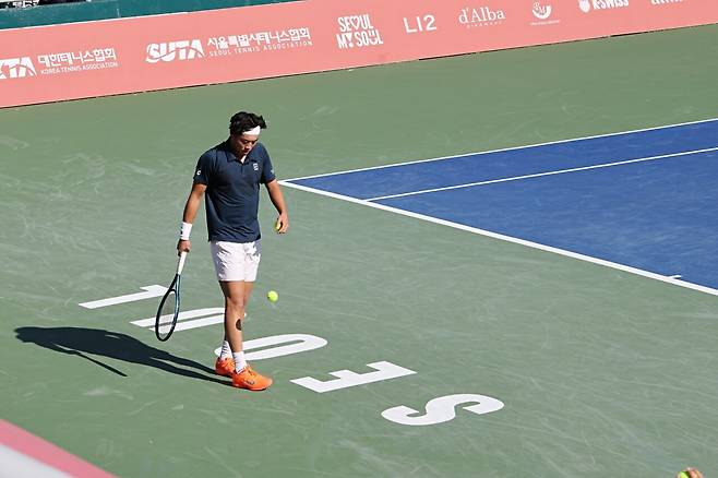 서울에서 홍콩 테니스의 새로운 역사에 도전하는 콜맨 웡. 서울오픈조직위