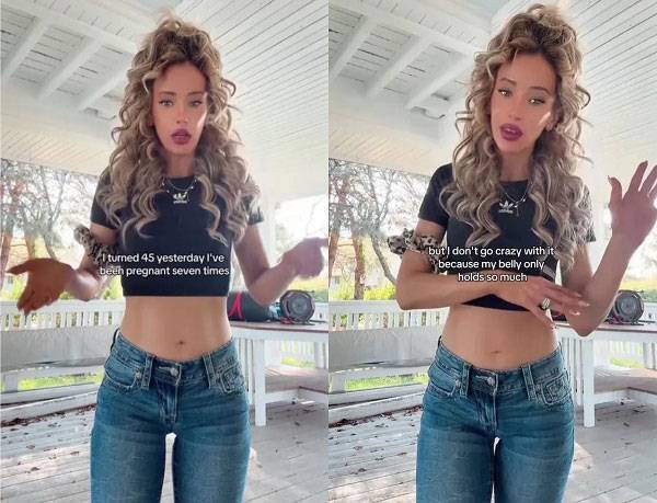 틱톡 팔로워 수가 51만 명이 넘는 인플루언서 앨리(45)는 성인이 된 후 20년 넘게 날씬한 몸매를 유지하고 있다./사진=앨리 틱톡 계정 캡처