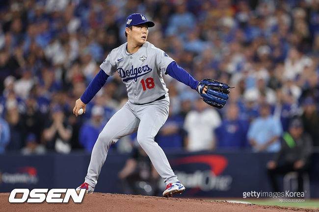 [사진] 다저스 야마모토. ⓒGettyimages(무단전재 및 재배포 금지)