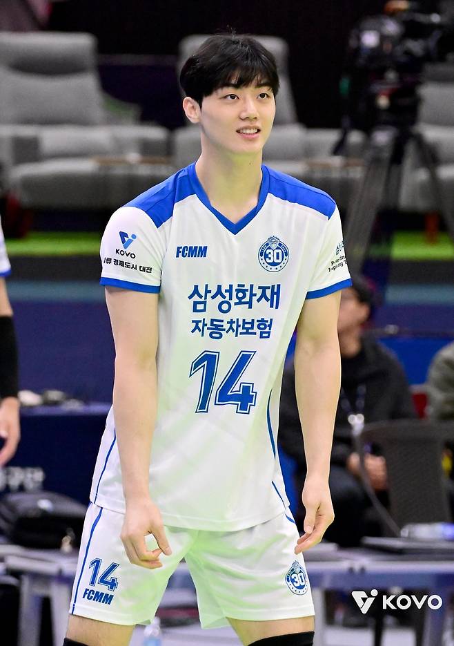 삼성화재의 신인 이우진 [한국배구연맹 제공. 재판매 및 DB 금지]