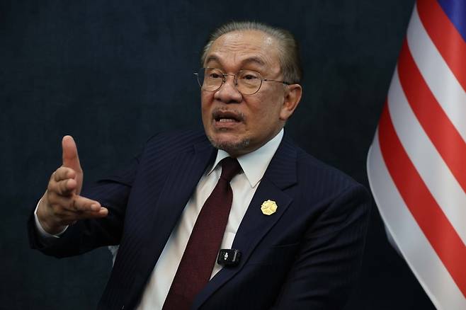 안와르 이브라힘 말레이시아 총리. [경주 = 한주형 기자]