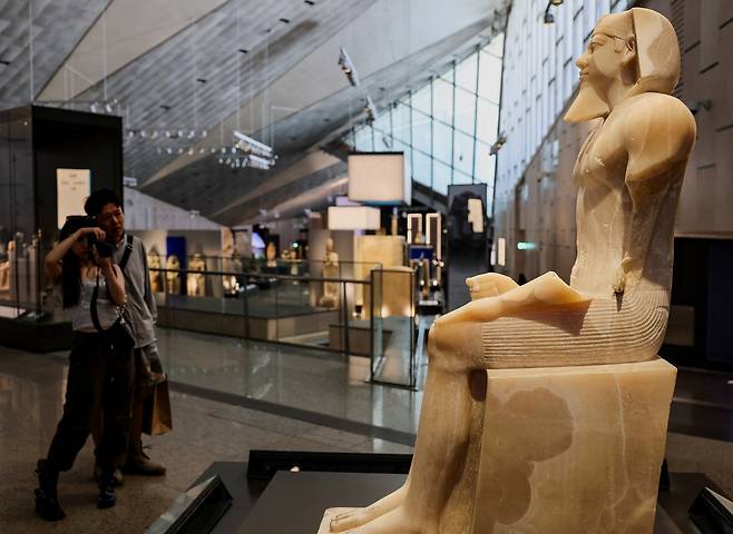 1일(현지시간) 개관한 이집트 대박물관   [로이터]