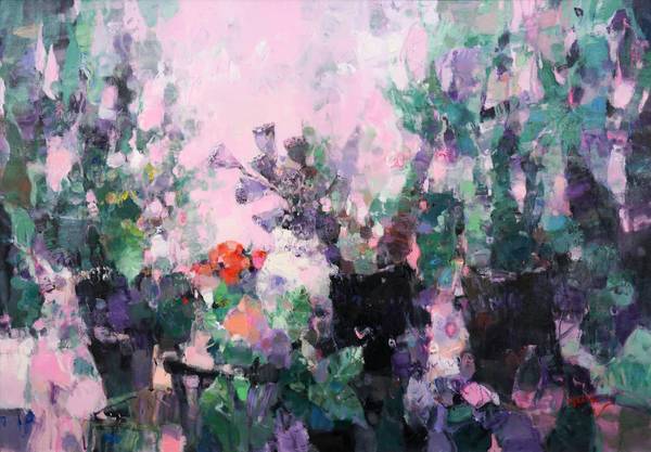 제48회 경상남도미술대전 서양화 대상 정희옥 작 '빛으로부터'. /경남미술협회