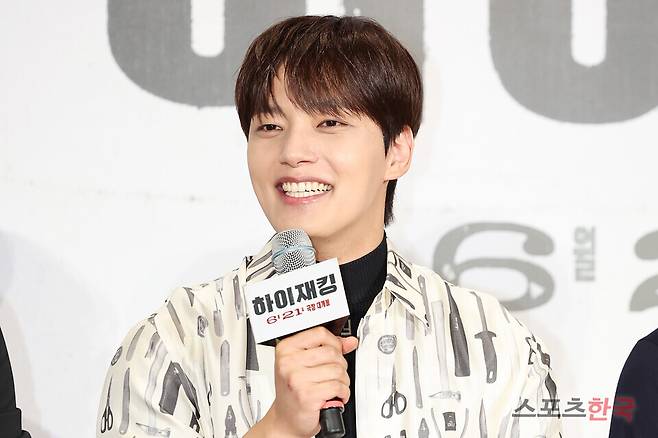 영화 '하이재킹'(김성한 감독) 쇼케이스에 참석한 배우 여진구. ⓒ이혜영 기자 lhy@hankooki.com