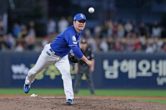 10월 4일 임창민의 마지막 등판 모습./삼성 라이온즈