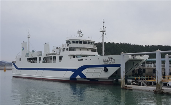 제주~하추자~완도 항로를 운항하는 '송림블루오션'. 사진=제주해양수산관리단. ⓒ제주의소리 자료사진