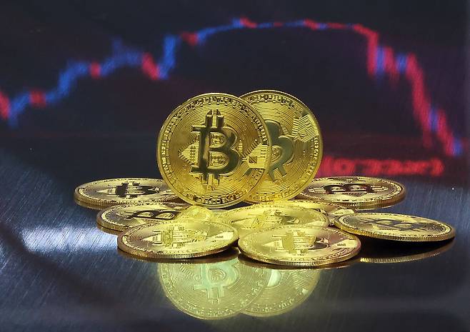 비트코인 모형. /뉴스1