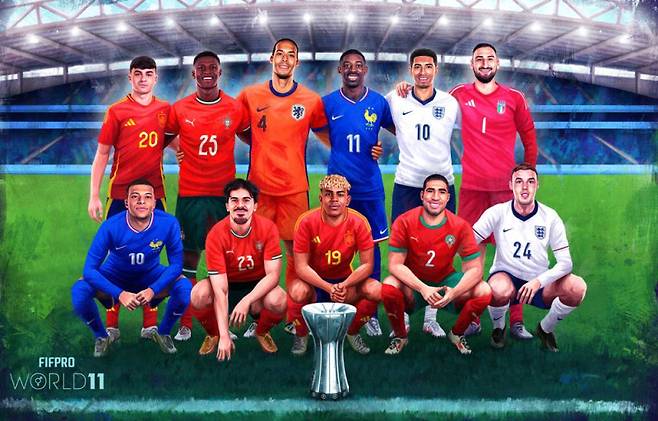 ‘메날두 없다’ FIFPRO 베스트11 공개…야말은 역대 최연소 선정