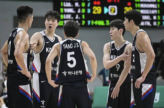 농구대표팀. 대한민국농구협회 제공