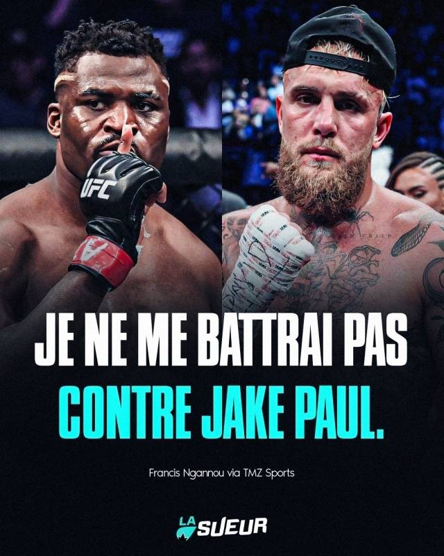 ‘유튜버 복서’ 제이크 폴이 천하의 ‘괴수’ 프랜시스 은가누에게 도전장을 내민 사실이 밝혀졌다. 사진=La Sueur SNS