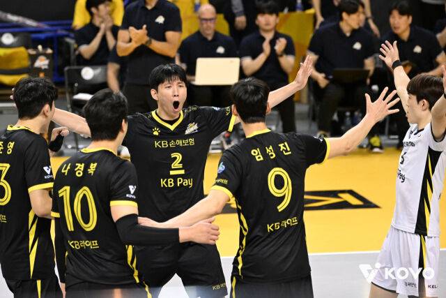 승리한 KB손해보험./KOVO