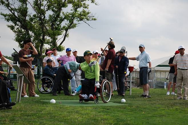17년 전 파크골프의 초창기 경기 모습