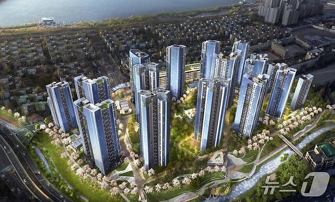 래미안 트리니원 조감도 (삼성물산 제공) 뉴스1 ⓒ News1
