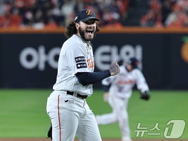 한화 이글스 외국인 투수 코디 폰세. 2025.10.29/뉴스1 ⓒ News1 구윤성 기자