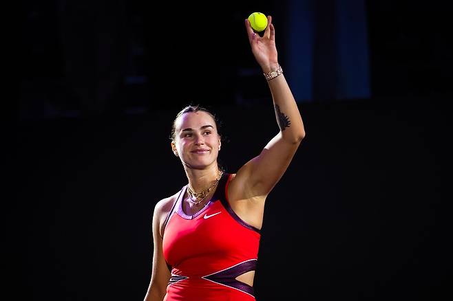 4강 진출 확정은 아니지만 유리한 고지에 오른 사발렌카 / 게티이미지코리아