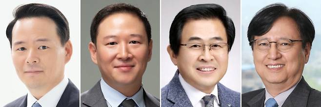 (왼쪽부터)허진수 부회장, 허희수 사장, 도세호 사장, 경재형 대표.