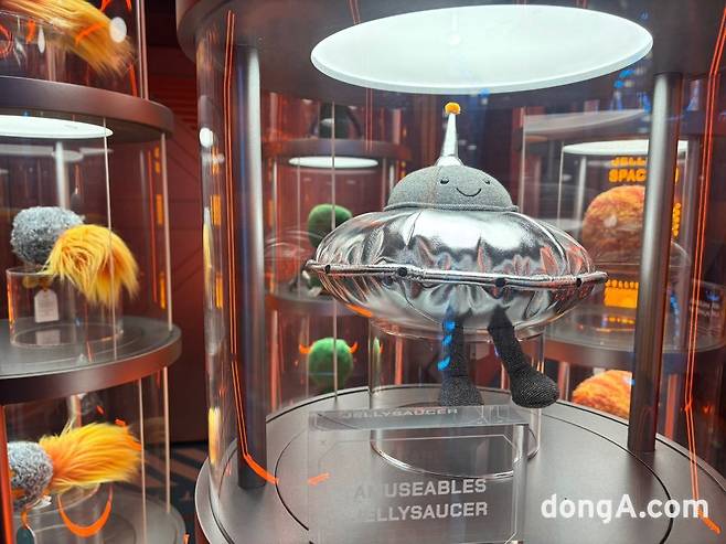 젤리캣 스페이스에서 새롭게 공개된 캐릭터 어뮤저블스 젤리소서. 황소영 기자 fangso@donga.com