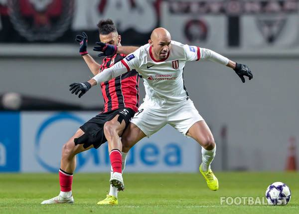 야잔(왼쪽, FC서울), 펠리페(청두룽청). 서형권 기자