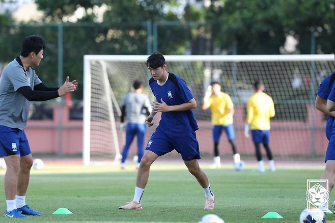 대한민국 축구대표팀 수비수 김지수. /사진=대한축구협회 제공