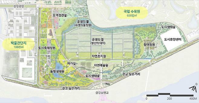 2019년 당시 제시된 행복청의 2단계 조성안 기능 구분도. 사진=중도일보 DB.