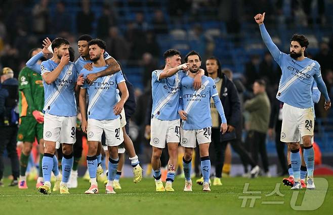 도르트문트를 상대로 4-1 승리를 거둔 맨시티 ⓒ AFP=뉴스1