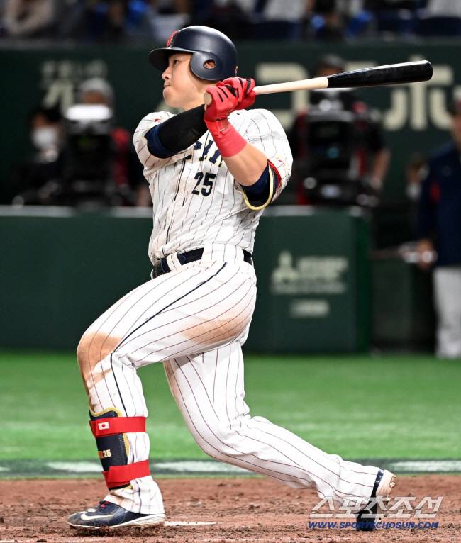 2023년 3월 월드베이스볼클래식에 출전한 오카모토 가즈마. 스포츠조선 DB