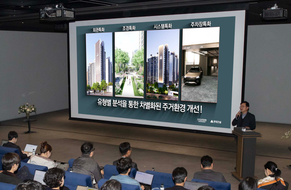 리뉴얼 신사업 미디어 쇼케이스 행사 모습ⓒ현대건설