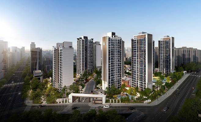 현대건설이 6일 강남구 디에이치 갤러리에서 미디어 쇼케이스를 열고 발표한 리뉴얼 신사업 ‘더 뉴 하우스(THE NEW HOUSE)’ 조감도 [자료=현대건설]