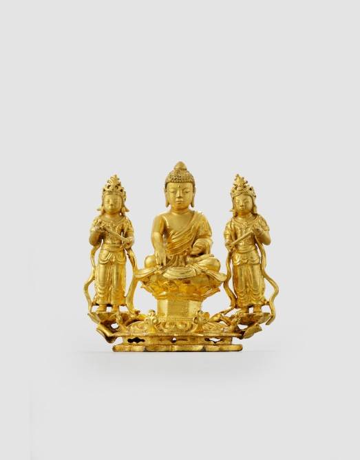 양산 통도사성보박물관 아미타여래삼존상.