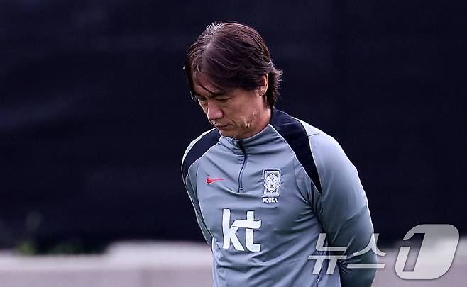 만약의 상황에 대비해 플랜B를 준비해야하는 홍명보 감독. ⓒ News1 박지혜 기자