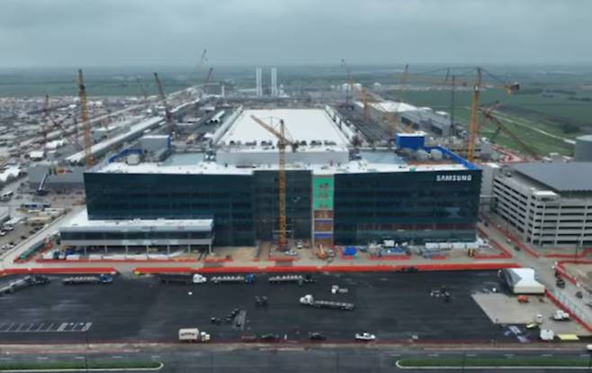 삼성전자가 미국 텍사스주 테일러시에 짓고 있는 첨단 파운드리(반도체 위탁생산) 공장./삼성전자 제공