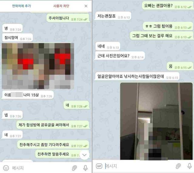 사이버 범죄단체 '참교육단' 범행 대화. 서울경찰청 사이버범죄수사3대 제공