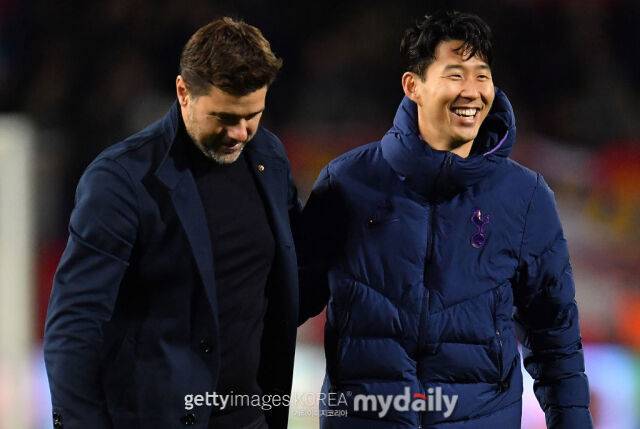 마우리시오 포체티노 감독과 손흥민/게티이미지코리아