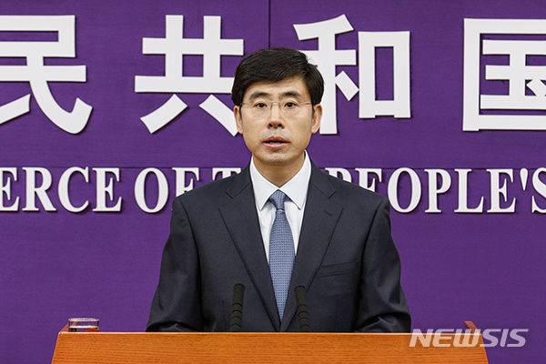 [베이징=뉴시스]허야둥 중국 상무부 대변인. (사진=뉴시스DB)