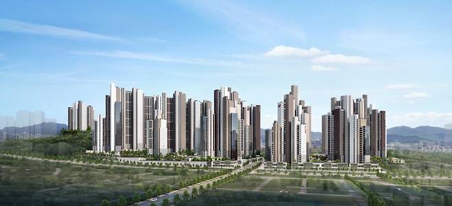 경기 광명시 '힐스테이트 광명11' 투시도. 현대건설 제공