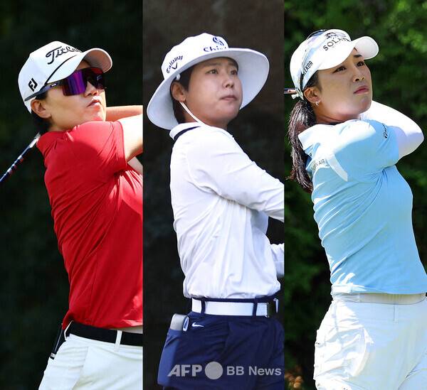 미국여자프로골프(LPGA) 투어와 일본여자프로골프(JLPGA) 투어가 공동 주관하는 2025년 토토재팬 클래식에 출전한 이정은5, 이소미, 윤이나 프로. 사진제공=ⓒAFPBBNews = News1 (사진을 무단으로 사용하지 마십시오.)