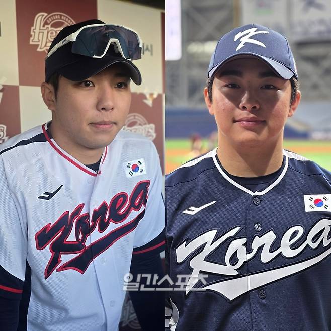 국가대표 김영웅-문현빈. 고양·고척=윤승재 기자