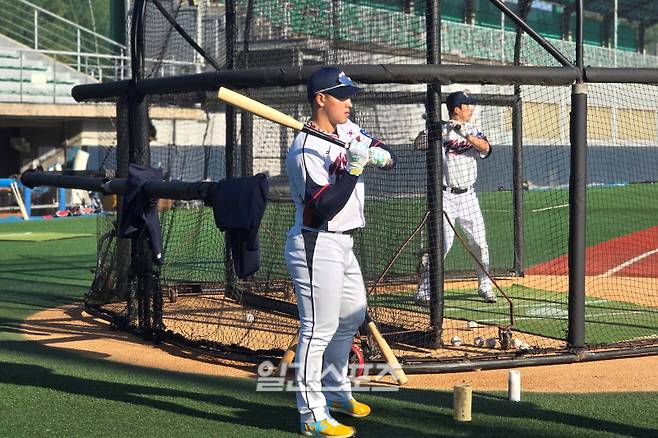 2일 고양 국가대표야구훈련장에서 만난 안현민. 고양=윤승재 기자