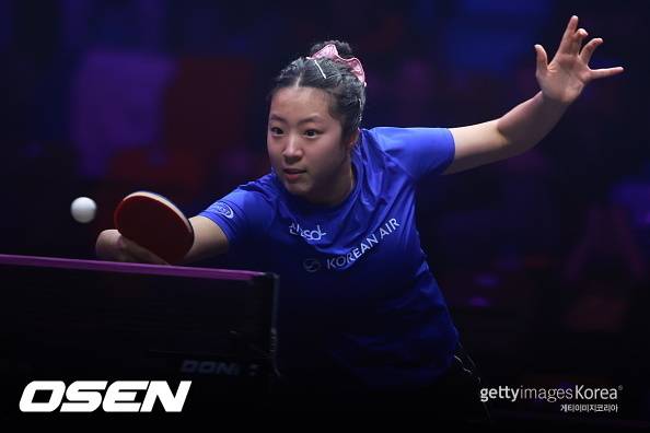 [사진] 신유빈 ⓒGettyimages(무단전재 및 재배포 금지)