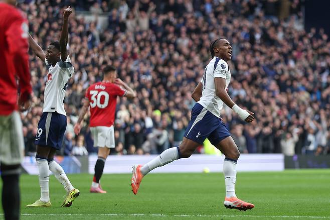 동점골을 터트린 마티스 텔. AP연합뉴스