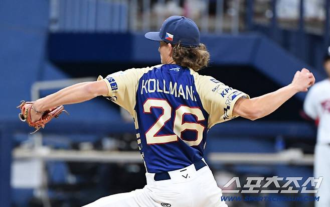 2025 K-BASEBALL SERIES 대한민국과 체코의 평가전이 8일 고척스카이돔에서 열렸다. 체코 콜만이 역투하고 있다. 고척=박재만 기자 pjm@sportschosun.com/2025.11.08/