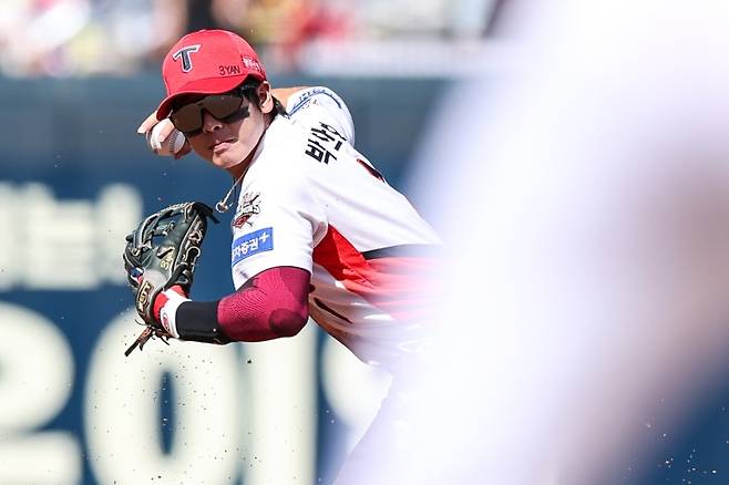 ▲ 수비하는 박찬호 [KIA 타이거즈]