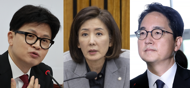 국민의힘 한동훈 전 대표. 나경원 국민의힘 의원, 심우정 전 검찰총장 [연합뉴스 편집]