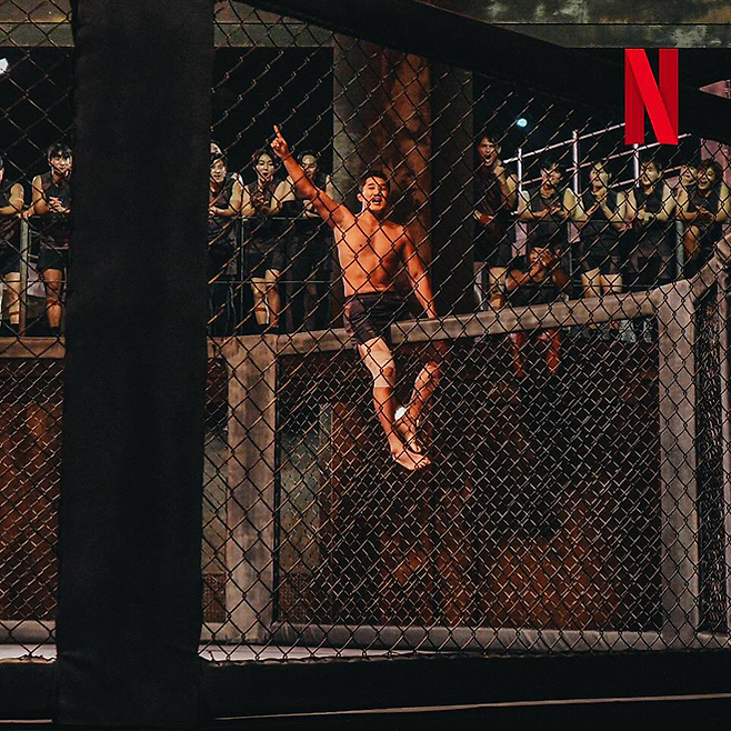 대한민국 UFC 1호 파이터 출신 방송인 ‘스턴건’ 김동현 ‘피지컬: 100 – 언더그라운드’ 출연 모습. 사진=스튜디오 27/루이웍스미디어