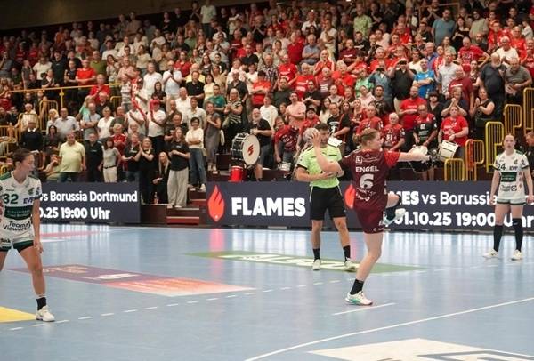 사진 2025-26시즌 독일 여자 핸드볼 DHB컵 벤스하임과 네카르줄름의 경기 모습, 사진 출처=벤스 하임