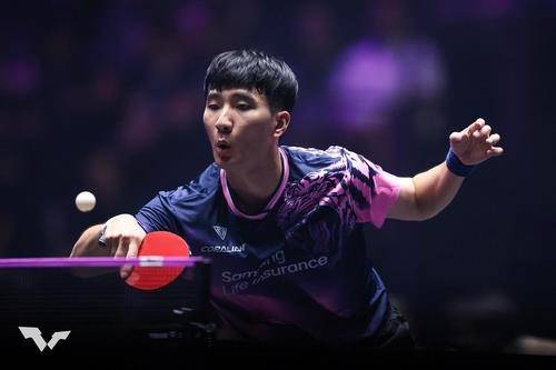 WTT 시리즈에 나선 이상수의 경기 장면 [WTT 인스타그램 캡처. 재판매 및 DB 금지]