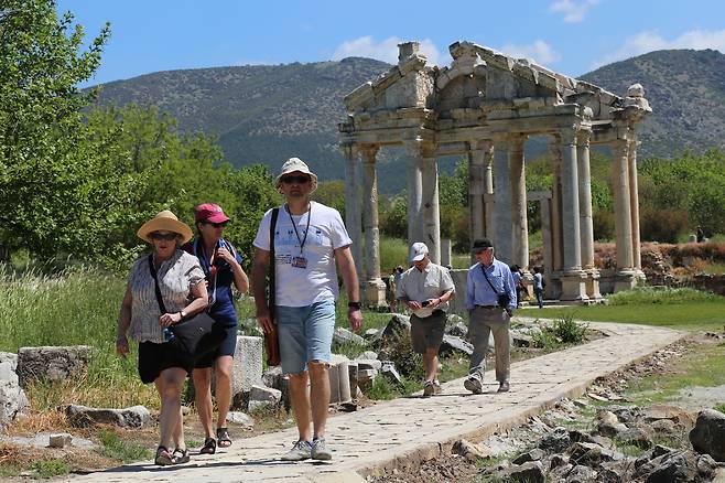 튀르키예 남서부는 어느곳이나 고대 유적의 흔적을 발견할 수 있다. /최병일 기자