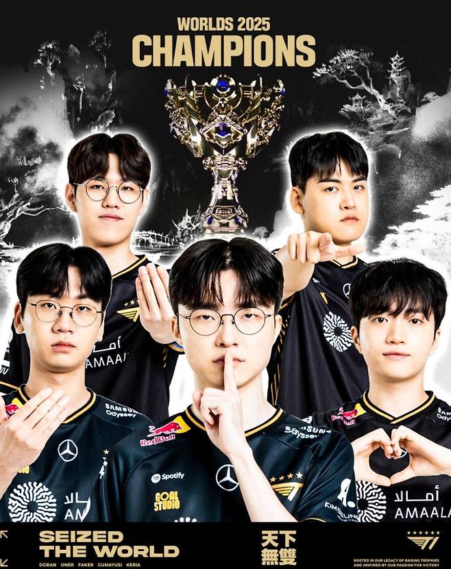 2025 롤드컵 T1 우승, 페이커 활약 ©T1