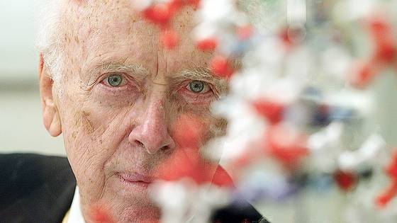 DNA 구조를 밝혀 노벨상을 받은 미국 분자생물학자 제임스 D. 왓슨이 6일(현지시간) 별세했다. 사진은 2004년 독일에서 찍은 것이다. AP=연합뉴스