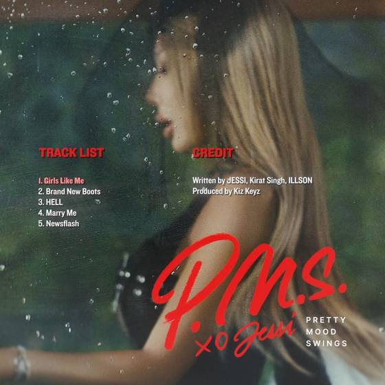 Teaser image for rapper Jessi's EP ″P.M.S″ [UNNI COMPANY]